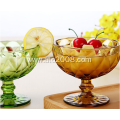 Solid Color Dessert Glass Ice Cream Bowl